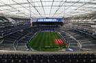Fotbalový stadion v Los Angeles, kde se odehraje zápas mezi Spojenými státy a Paraguayí.