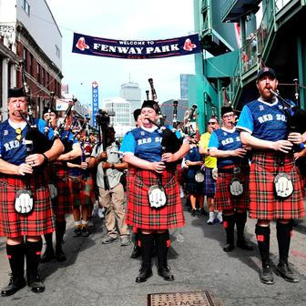 FIFA World Cup 2026 - Scotland's Tartan Army march to Boston's Fenway Park baseball stadium