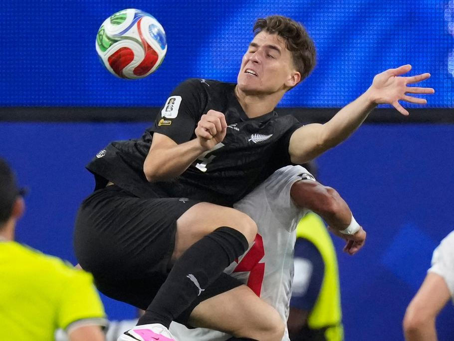 Tyler Bindon v dresu Nového Zélandu na MS 2026