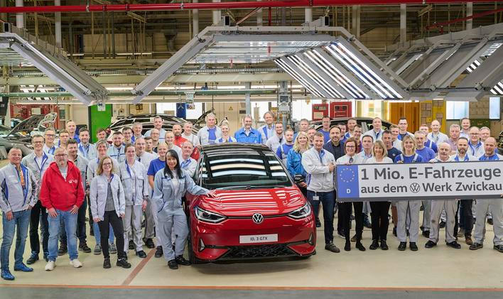 Výroba modelů Volkswagen ve Cvikově, ilustrační foto.