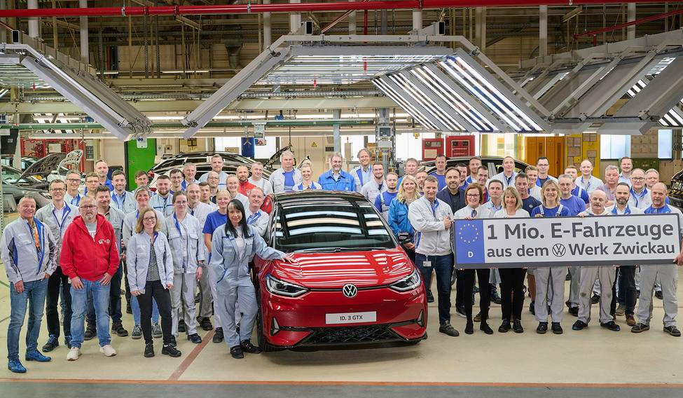 Výroba modelů Volkswagen ve Cvikově, ilustrační foto.
