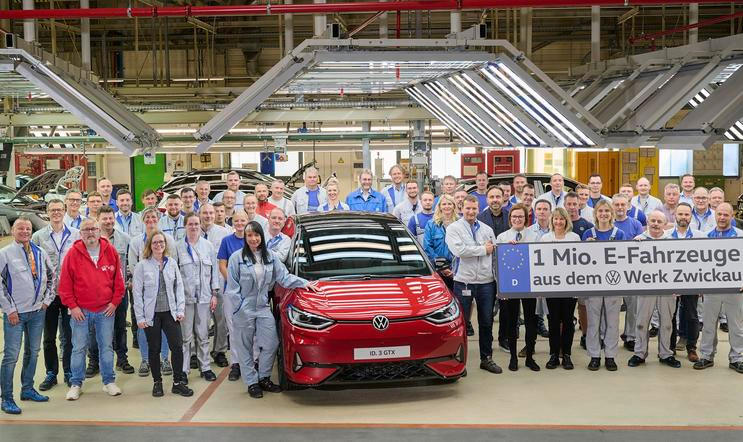 Výroba modelů Volkswagen ve Cvikově, ilustrační foto.