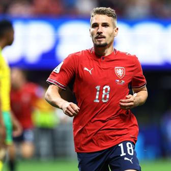 Michal Sadílek v zápase Česko - JAR na MS 2026