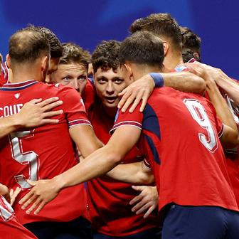 Češi slaví gól v zápase Česko - JAR na MS 2026.