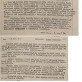 Výňatek z kroniky železniční stanice Vroutek z roku 1945, kterou tehdy psal Quido Pavlíček typickým poválečným jazykem.