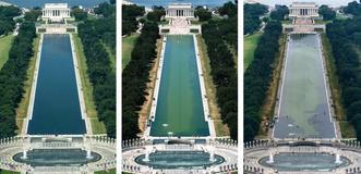 Timeline of the Lincoln Memorial Reflecting Pool renovations, in Washington