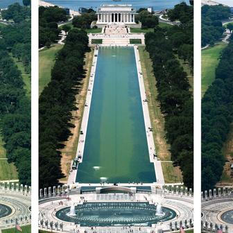 Timeline of the Lincoln Memorial Reflecting Pool renovations, in Washington