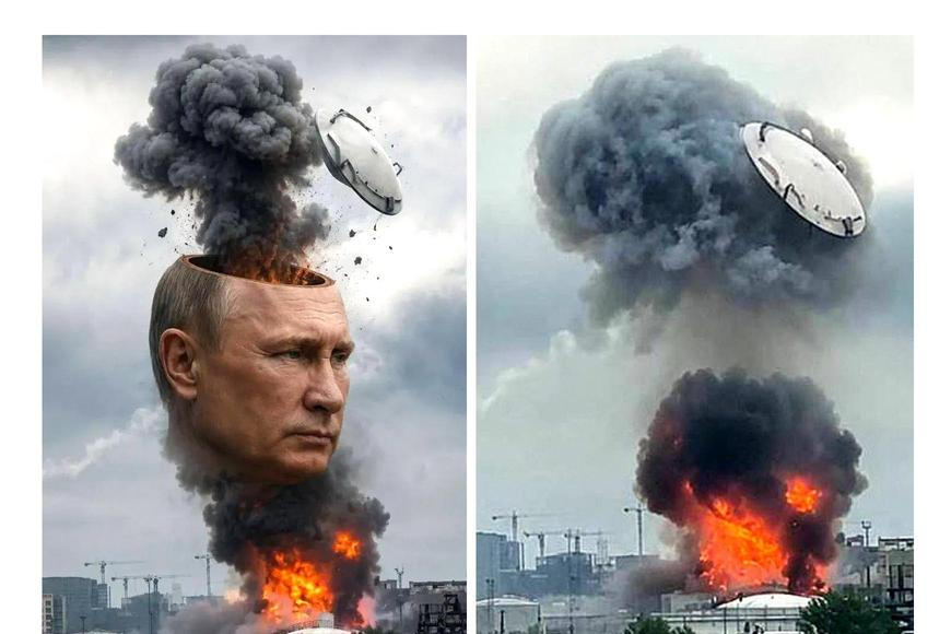 Internet žije úderem na Moskvu. Exploze „UFO“ zažehla lidovou tvořivost i spekulace