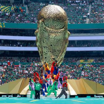 Slavnostní zahájení světového šampionátu před utkáním Mexiko - JAR na Aztéckém stadionu