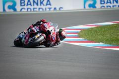 Francesco Bagnaia na Ducati ve sprintu v rámci Velké ceně České republiky