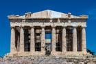 The Parthenon Temple's west pediment can be seen in its fullest form for the first time after approximately 220 years, following an extensive restoration project, in Athens