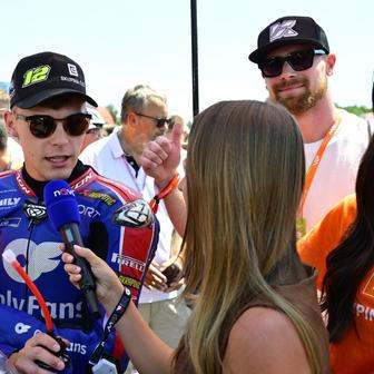Filip Salač před závodem Moto2 v Brně 2026