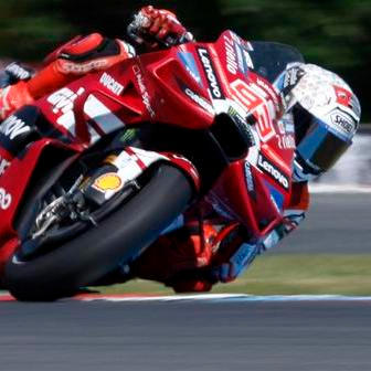 Marc Márquez v závodě MotoGP v Brně 2026
