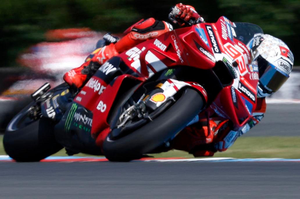 Marc Márquez v závodě MotoGP v Brně 2026