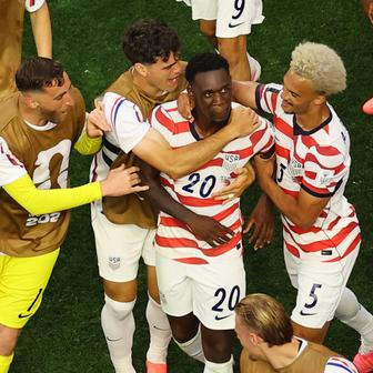Folarin Balogun (20) v zápase fotbalistů USA na MS 2026