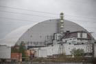 The New Safe Confinement (NSC) structure covers the old sarcophagus, which confines the remains of the damaged fourth reactor, at the Chornobyl NPP