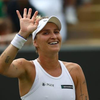 Markéta Vondroušová v osmifinále Wimbledonu 2023