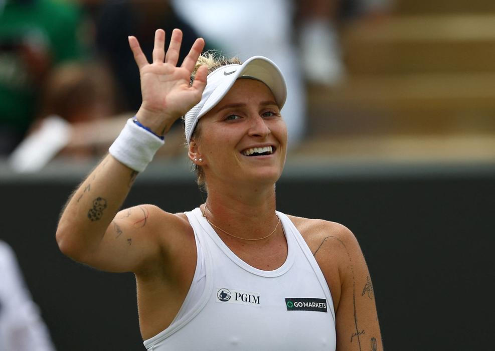 Markéta Vondroušová v osmifinále Wimbledonu 2023