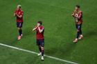 Čeští fotbalisté po utkání s Jižní Afrikou na MS ve fotbale