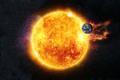 Solar,Activity.,Solar,Flare,And,The,Planet,Earth,Is,Under