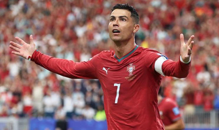 Cristiano Ronaldo v utkání proti Uzbekistánu na MS 2026