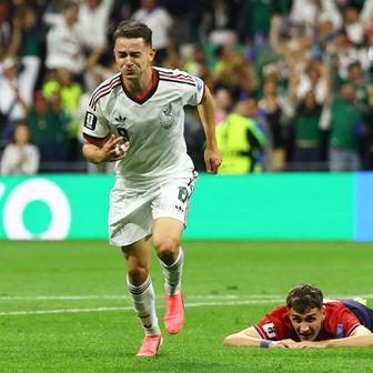 Álvaro Fidalgo slaví gól v zápase Česko - Mexiko na MS 2026.
