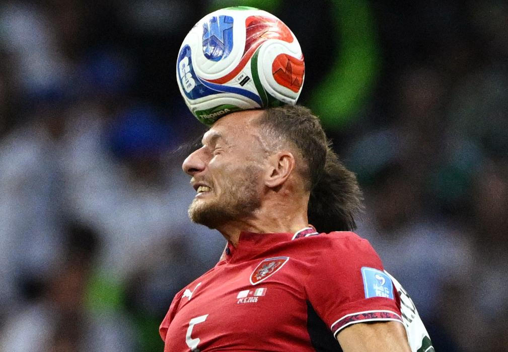 Vladimír Coufal v zápase Česko - Mexiko na MS 2026
