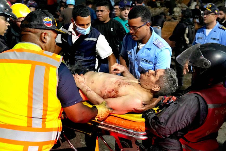 Křik zpod sutin a noc pod širým nebem. Venezuelská prezidentka mluví o zóně katastrofy