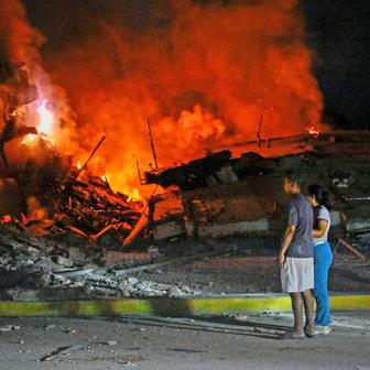 Aftermath of an earthquake in La Guaira