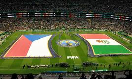 Estadio Azteca v  Mexico City před zápasem Česko - Mexiko na MS 2026