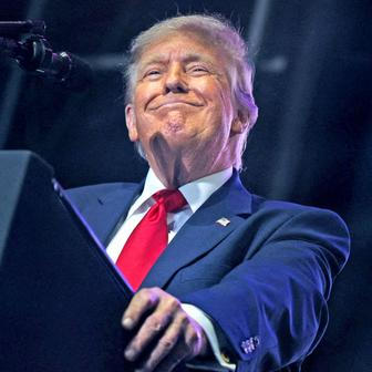 U.S. President Trump attends a rally to kick off the 'Great American State Fair' in Washington