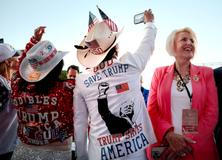 U.S. President Trump attends a rally to kick off the 'Great American State Fair' in Washington