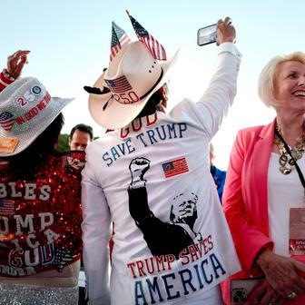 U.S. President Trump attends a rally to kick off the 'Great American State Fair' in Washington