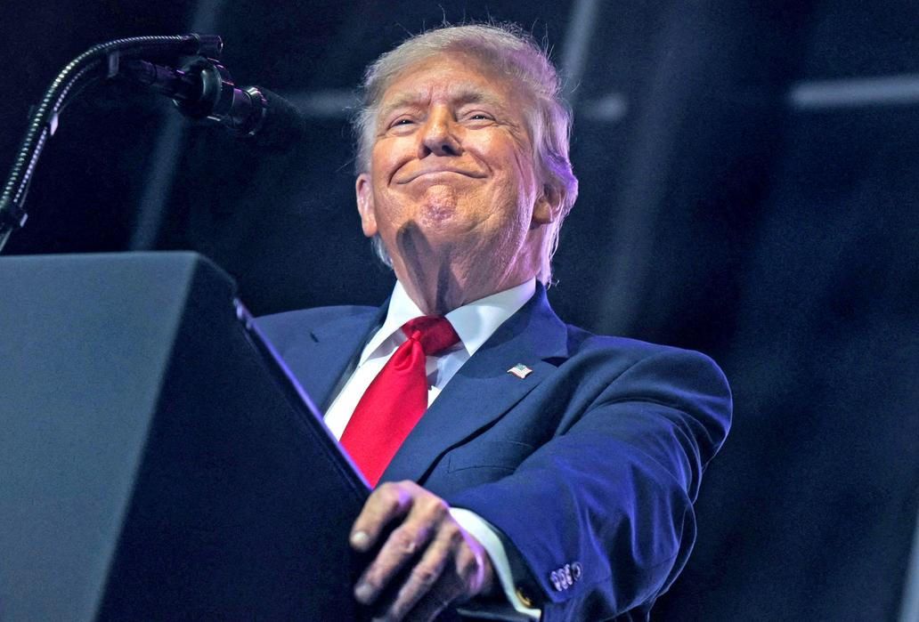 U.S. President Trump attends a rally to kick off the 'Great American State Fair' in Washington