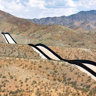 Construction on the second U.S.-Mexico border fence in Arizona