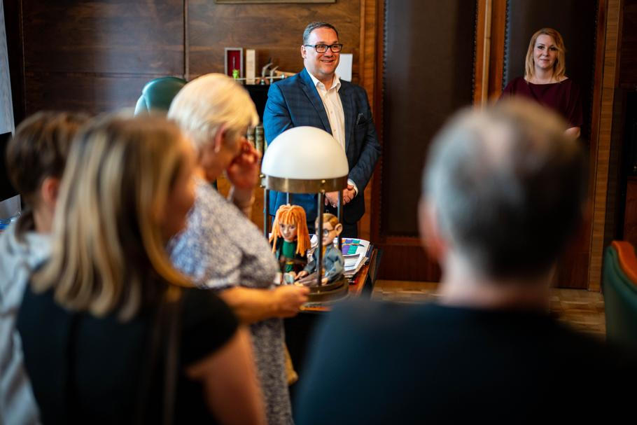 Primátor Ostravy Jan Dohnal ve své kanceláři na magistrátu.