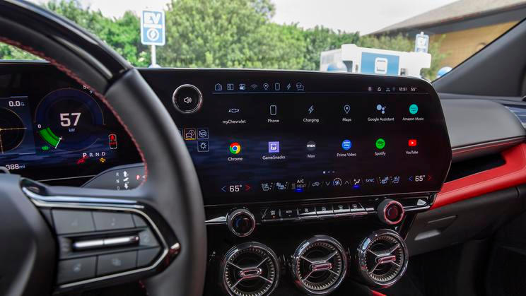 Infotainment v Chevroletu Blazer EV SS