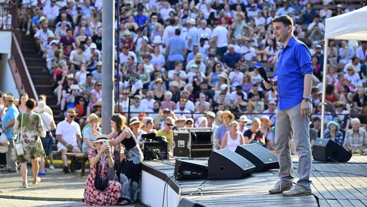 Petr Macinka, ministr zahraničí, politik, 81. Mezinárodní folklorní festival Strážnice