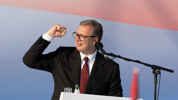 Serbia's ruling Serbian Progressive Party (SNS) major rally in Belgrade