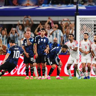 Lionel Messi slaví gól v zápase MS 2026 Argentina - Jordánsko.
