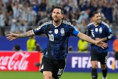 Lionel Messi slaví gól v zápase MS 2026 Argentina - Jordánsko.