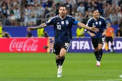 Lionel Messi slaví gól v zápase MS 2026 Argentina - Jordánsko.
