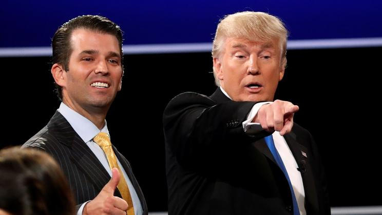 Donald Trump junior se svým otcem