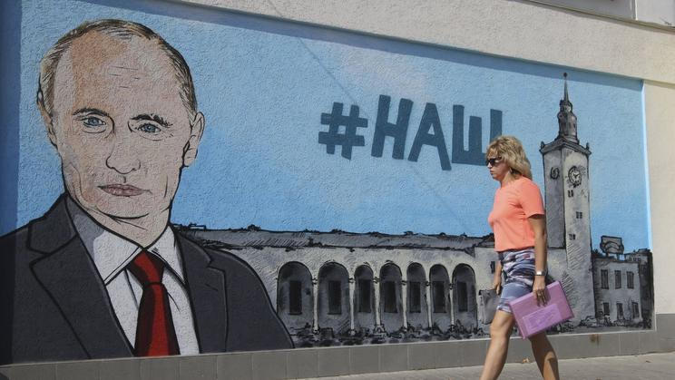 Vladimir Putin. Simferopol, Krym.