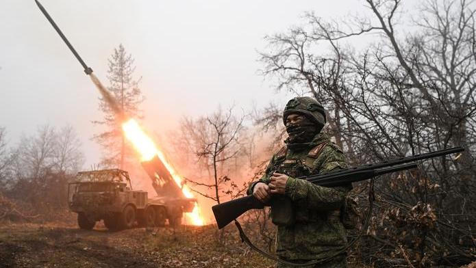 Russia Ukraine Military Operation Uragan Artillery Unit