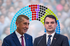 Andrej Babiš a Petr Macinka