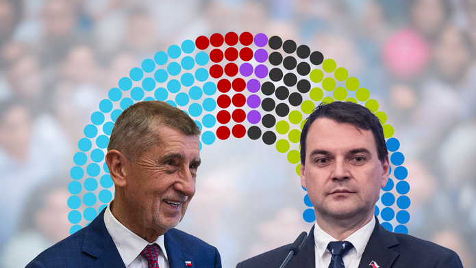 Andrej Babiš a Petr Macinka