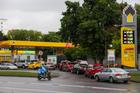 Čerpací stanice v Moskvě