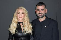 Lindsay Lohan and Bader Shammas attend the GucciCore GUCCI Resort Cruise 2027 Collection Runway Show in NYC - 16 May 2026