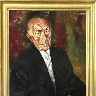 V galerii v prvním patře Spolkového kancléřství visí portréty všech bývalých německých spolkových kancléřů. Konrada Adenauera (1949–1963) ztvárnil malíř Hans Jürgen Kallmann, proslulý portréty významných osobností.